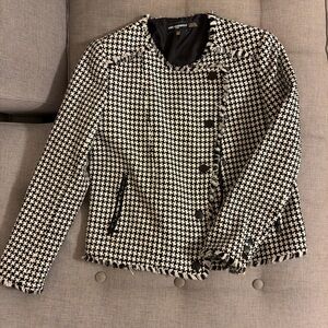 Karl Lagerfeld Monochrome Houndstooth taida jacket  Blazer
